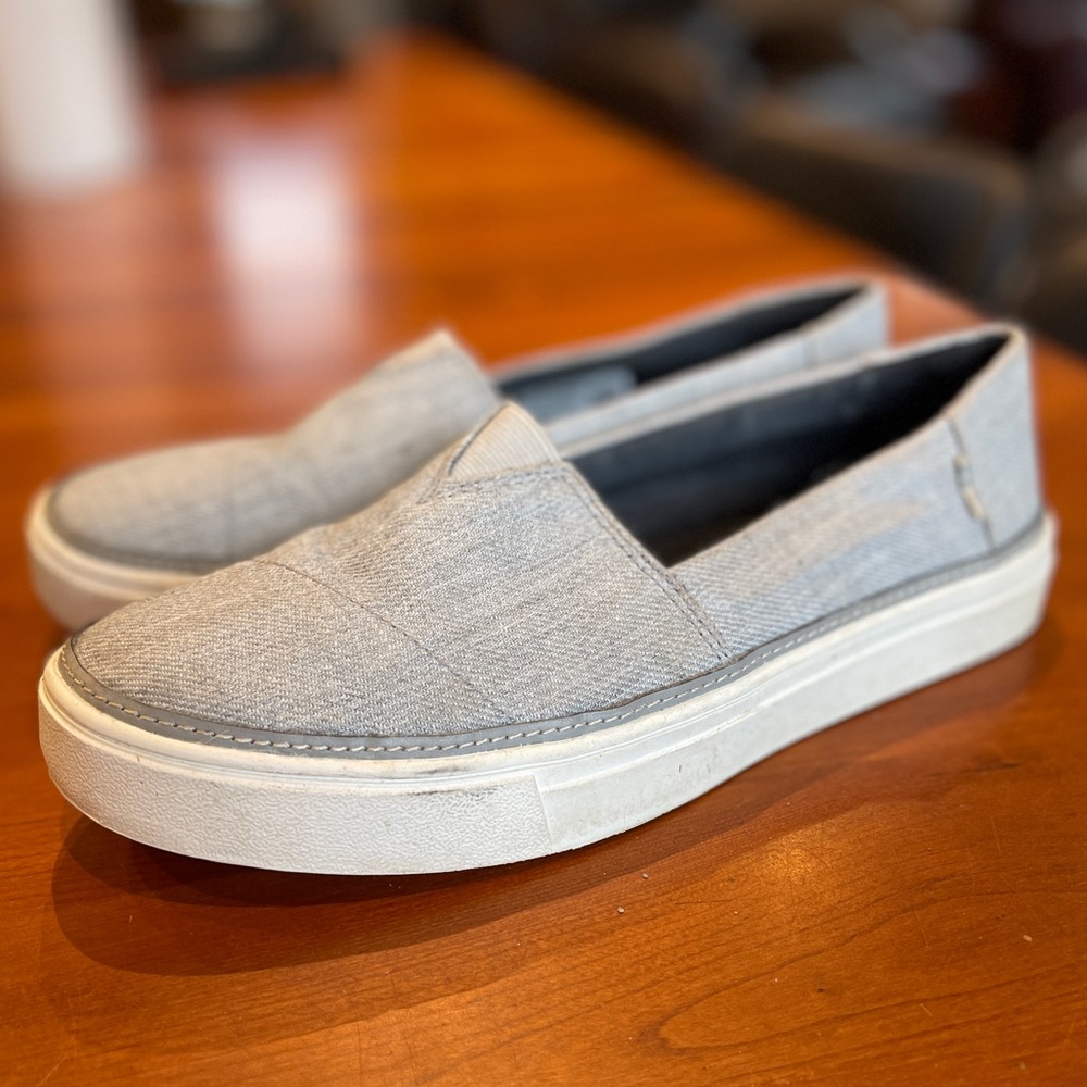 Toms Parker Drizzle Grey Melange Twill S7